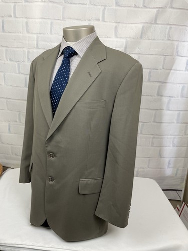 Tom James Vintage Herren Oliv Haifischleder Wolle Anzug Gr. 42 R Hose 36 X 29,5 - Bild 5 von 24