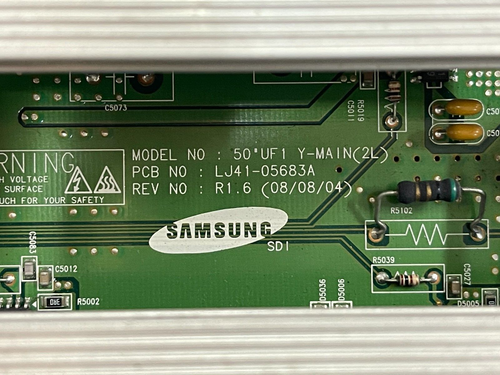 Samsung PN50A510P3FXZA Y-Sustain plasma LJ41-05683A, LJ92-01549A, BN96-08752A - Imagen 3 de 6