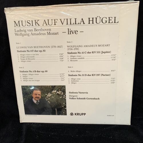 BEETHOVEN & MOZART Symphonies - Schmidt-Gertenbach, Varsovia KRUPP ST 2LP SEALED - Picture 2 of 2