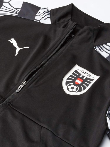 Chaqueta de entrenamiento Puma para hombre de la selección nacional de Austria estadio Drycell negra 2XL - Imagen 7 de 14