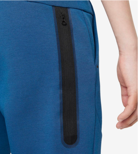 NEW!! Nike Boy's Blue Standard Fit Fleece Tech Jogger Pants Size XS #390 - Picture 4 of 4