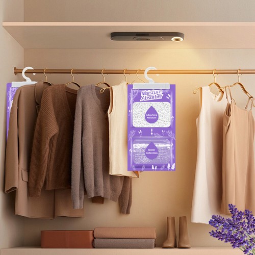 Luftentfeuchter Wardrobe-Drying Hanging Entfeuchtungsbeutel Dehumidifier 10-50X - Bild 5 von 19