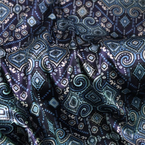 1 Meter X 1.48 Meter Retro Patchwork Satin Material Soft Charmeuse Fabric Lining - Bild 6 von 11