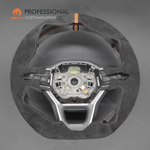 MEWANT Hand Stitch Alcantara Steering Wheel Cover for Seat Cupra Leon 2020-2021 - Bild 7 von 10