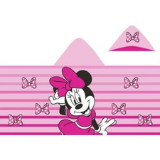 New Minnie Mouse Hooded Towel 100 Cotton Pink 23x51in for Beach Pool Bath