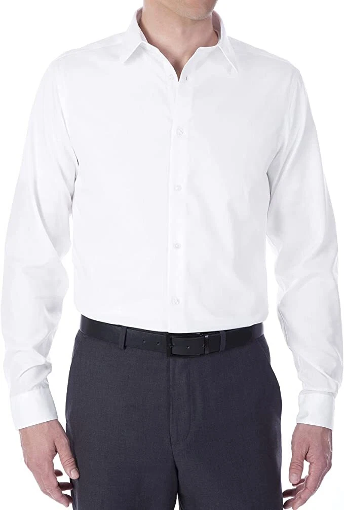 Calvin Klein Men s Dress Shirt Slim Fit Non iron Herringbone