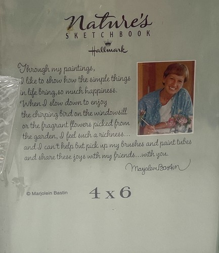 Cuaderno de bocetos vintage Hallmark Nature Marjolein Bastin marco de 4 x 6 - Imagen 6 de 8