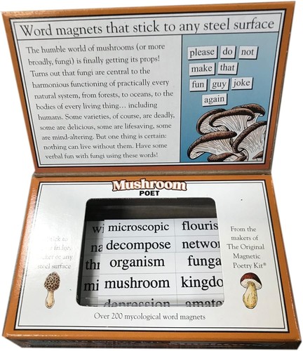 Magnetic Poetry Kit - Mushroom Poet - Picture 2 of 2