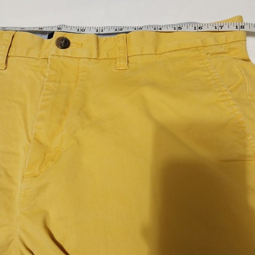 Tommy Hilfiger Hose Herren 36x29 Gelb Flatfront Hose Siehe Beschreibung - Bild 5 von 11