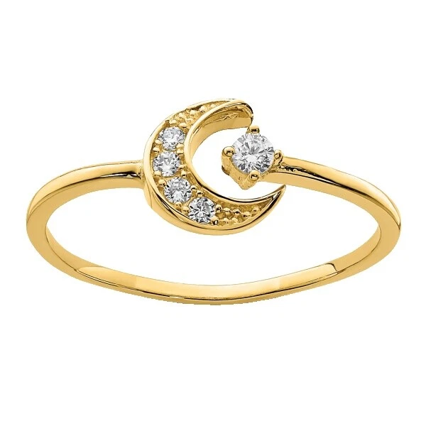 Anillos celestiales y horóscopos de moda de 18 K