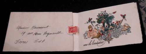 2 cartes de vœux de Henri Cadiou artiste peintre - Picture 1 of 2