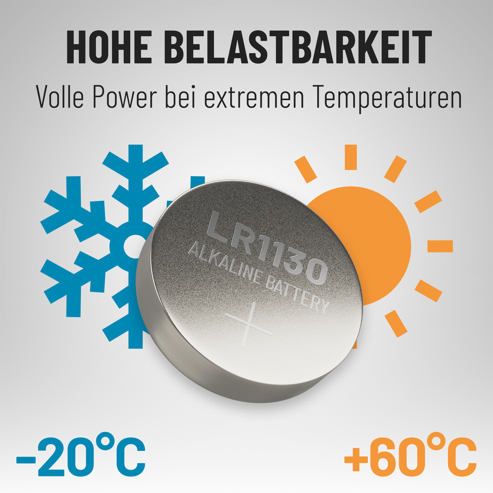 ABSINA AG10 LR1130 Knopfzelle 5x 10er Pack - 1,5V Alkaline Knopfzellen
