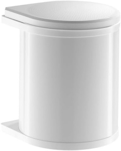 Versatile Lid-Lift Waste Bin - Compact 4 Gallon Design for Kitchen or Bathroom - Picture 6 of 10