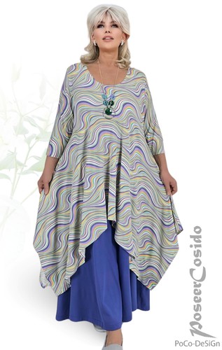LAGENLOOK Marlene-Hose Hosenrock lavendel lila 44 46 48 50 52 54 56 XL-XXL-XXXL - Bild 15 von 17