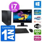 PC DELL T1700 SFF Bildschirm 27 " Intel i7-4770 RAM 16Go Scheibe 500Go Windows