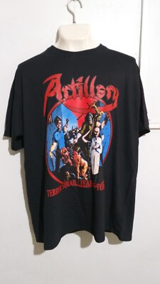 トップス Artillery kreator sodom thrash l Artillery Terror T shirt thrash metal Kreator Sodom Metallica