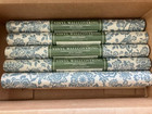 Vintage LAURA ASHLEY Vinyl Wallpaper Rolls (5) SAMARKAND Smoke/White Damask 1990