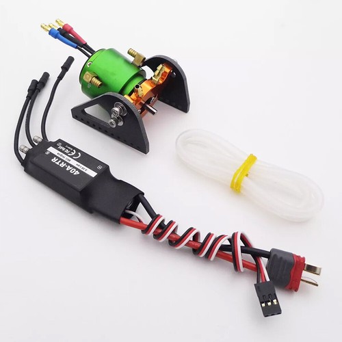 2835 KV3300 4 poli raffreddamento ad acqua motore brushless 40A ESC per barche radiocomandate Jet YacWR - Foto 11 di 11