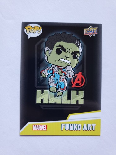 2023 Funko Marvel Upper Deck Funko Art Trading Card Hulk Avengers AF-10 - Picture 3 of 4