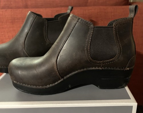 Dansko Womens Frankie Oiled Ankle Boots Leather Antique Brown Size 37 (6.5-7) - Picture 7 of 15