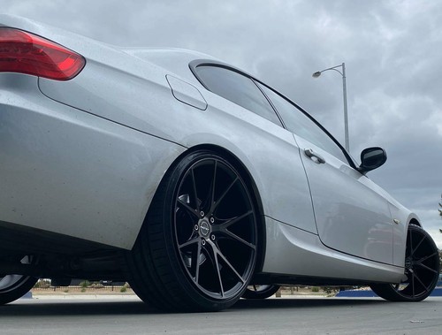 19 inch INOVIT SPEED Wheels in Black Dark Tint Staggered 19x8.5 19x9.5 PCD 5x120 - Picture 8 of 12