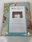 Waverly Spring Bling Valances for Windows Rod Pocket Floral Curtain 52 x 18"