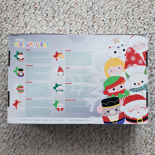 Squishmallows 2021 Classic Holiday Squad Christmas Plush Ornament Set 8-Pack NEW - Picture 2 of 9