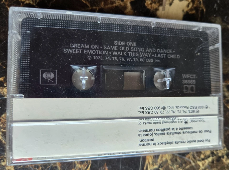 Aerosmith Greatest Hits original 1980 canadian cassette - Image 2 of 2