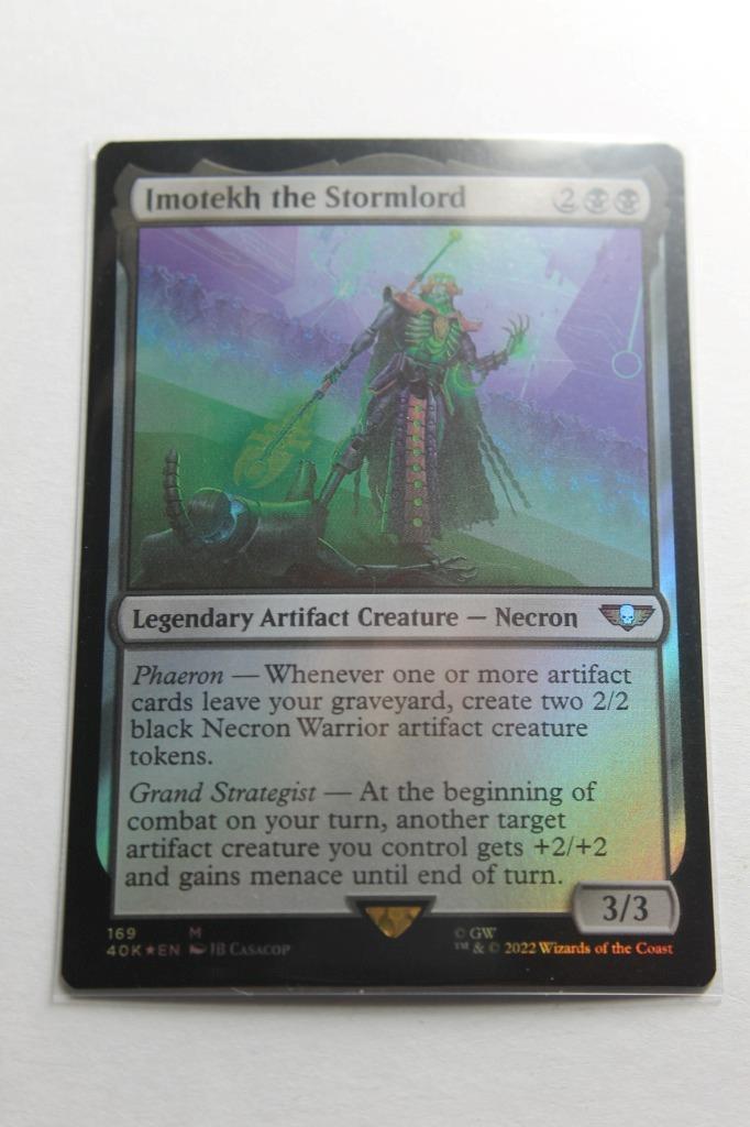 MTG Imotekh the Stormlord x1Foil Warhammer 40K CmdrLightly Played eBay