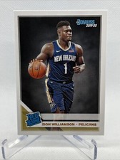 2019-20 Panini Donruss Basketball #201 Zion Williamson Rated Rookie RC Pelicans