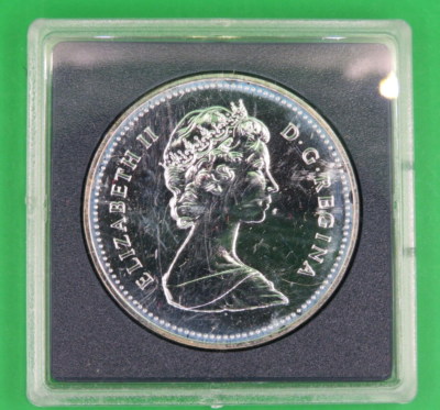1984 Canada Silver Dollar Coin, 1834-1984 Toronto, RCM Royal