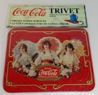 Coca-Cola Metal Trivet 1994 Vintage 8.5"x6.5" Original Packaging NEW Red Parasol