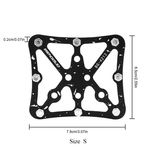 Aluminum Alloy Bicycle Pedal Platform Adapters Wear Resist Cleats Pedal Adapter - Picture 6 of 14
