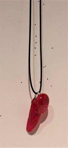 Crow Skull Necklace Replica Raven Bird skull in resin hand made - Picture 10 of 24
