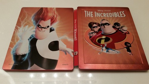 Disney Pixar's The Incredibles Embossed STEELBOOK (Blu-ray, UK) RARE REGION FREE - Picture 7 of 11