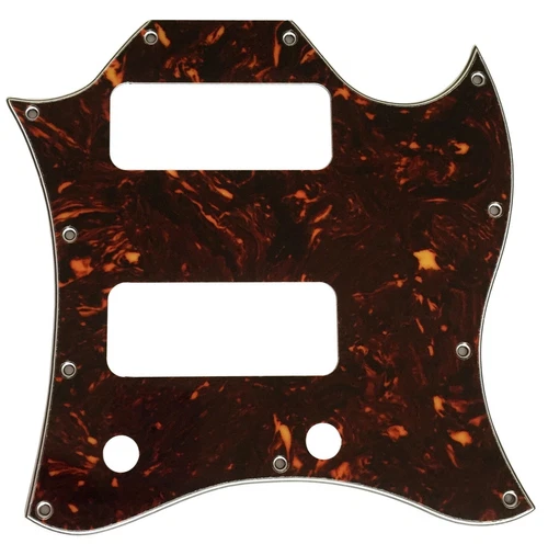 Custom For SG P90 route Without Pickup Mounting Holes Guitar Pickguard Brown