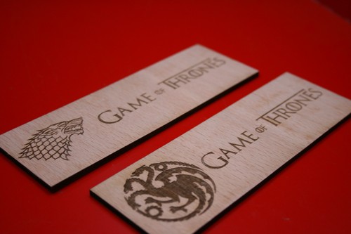 Wooden Bookmark Game Of Thrones Targaryen Dragons Sigil Plywood Laser Engraved - Imagen 5 de 6