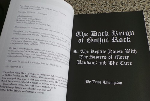 Dave Thompson Dark Reign Of Gothic Rock 1st Ed Sisters Of Mercy Bauhaus The Cure - Picture 4 of 4