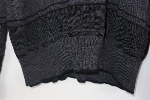 Theory Women's Sweater Pullover Striped Wool/Nylon/Cashmere Gray Striped Sz 38/M - Picture 6 of 7