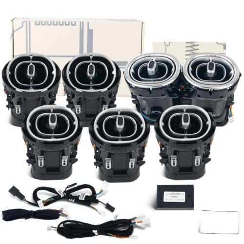 64 Color Front Air Vent LED Ambient Light For Mercedes Benz C W206 GLC X254 5PCS - Foto 9 di 12