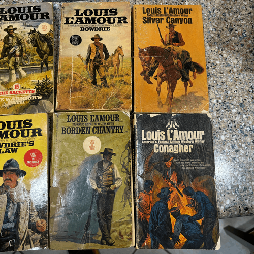 Vintage Louis L'amour Paperback 69 to 94 Killoe, Flint, Bowdrie, Bowdrie's Law - Picture 5 of 6