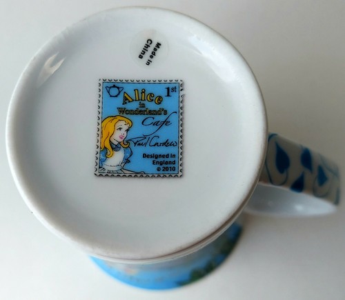 Alice In Wonderland Cafe Queen Of Hearts 2010 Paul Cardew Coffee Cup Mug - Picture 7 of 8