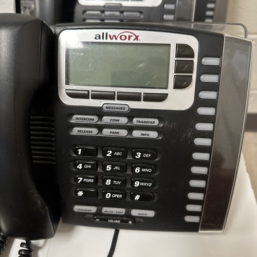 10 Allworx 9212 12-Button Office IP Phones W/ Stands + Phone Cord TESTED VGUC - Picture 8 of 24