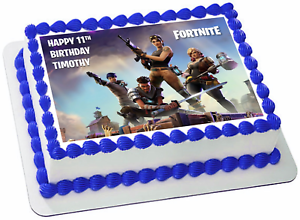 Fortnite Essbare Kuchen Topper Dekoration Bild Quarter Sheet 8x10 5 2 Ebay