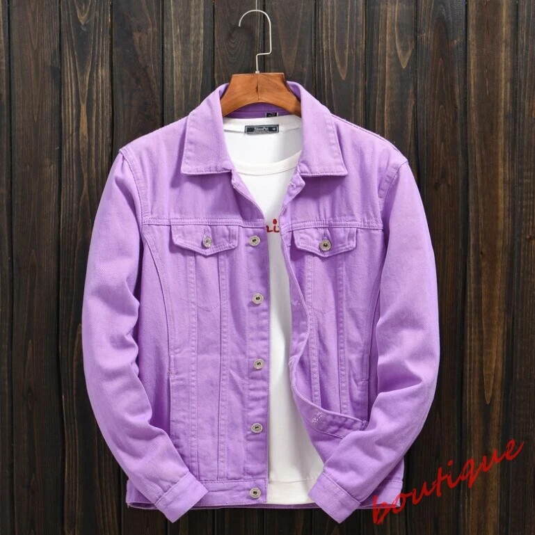 womens purple denim jacket