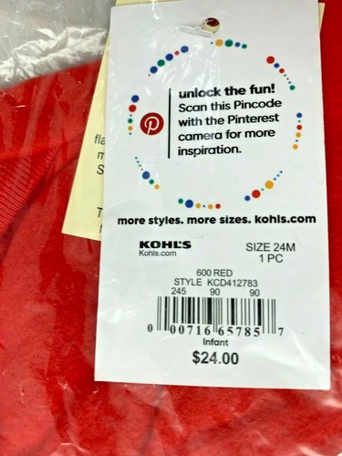 CUDDL DUDS One Piece SANTA Footed Pajamas Sleep & Play Infant Baby Sz 24 Mos. - Picture 5 of 6