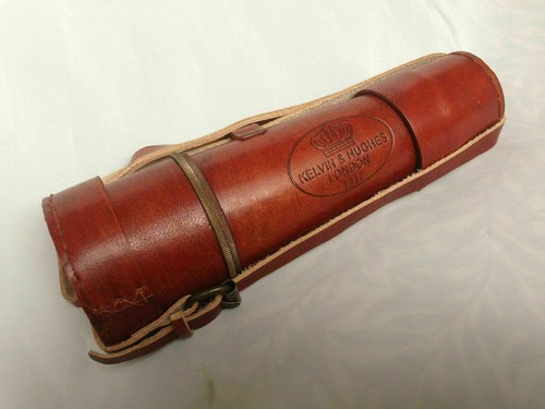 Telescopio antiguo cubierto de cuero con espía pirata de latón náutico regalo de Navidad - Imagen 3 de 3