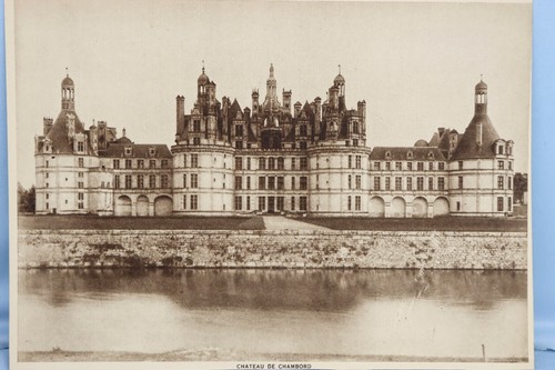 Circa 1913 France Chateau de Chambord Print Loire Valley Leonardo da Vinci - Picture 3 of 3