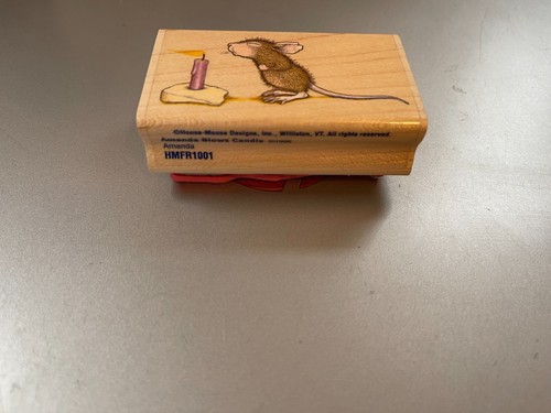 Estampilla de goma House Mouse Design ~ AMANDA SOPLA VELA ~ HMFR1001 de 1996 - Imagen 2 de 3