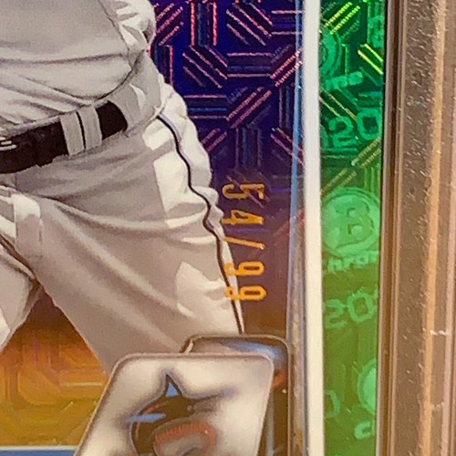 Bowman Chrome #BCP-72 2020 Jazz Chisholm Mega Box Green Mojo #54/99 PSA 9 - Imagen 6 de 7